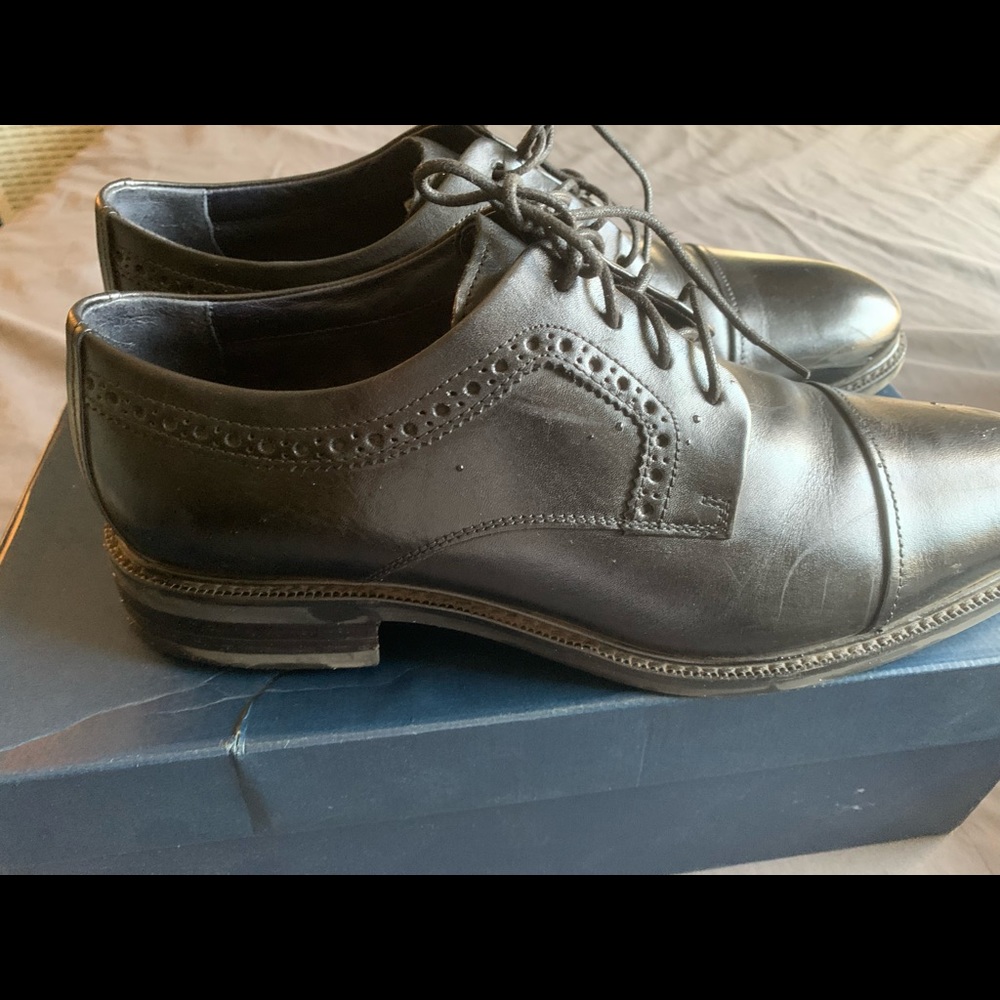 Cole Haan Buckland Oxford Laceup Brogue Dress Shoes Size 10.5 Black